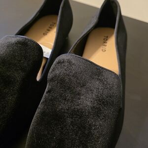 Torrid Black Velvet Loafers